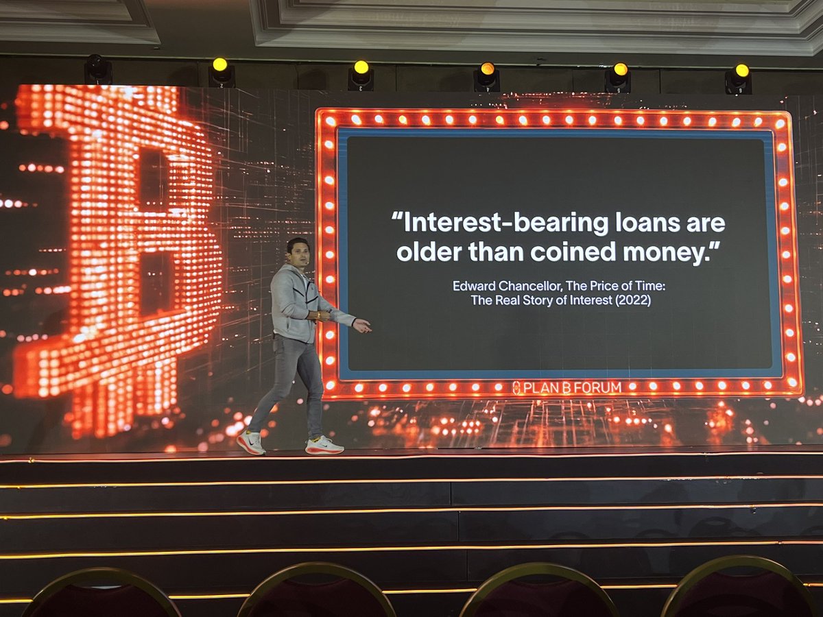 RyanTheGentry's tweet image. Fascinating presentation right now at @PlanBElsalvador from the great and powerful @cryptonomista (CSO of @hodlwithLedn).

TIL Hammurabi codified debt forgiveness in case of natural disasters!