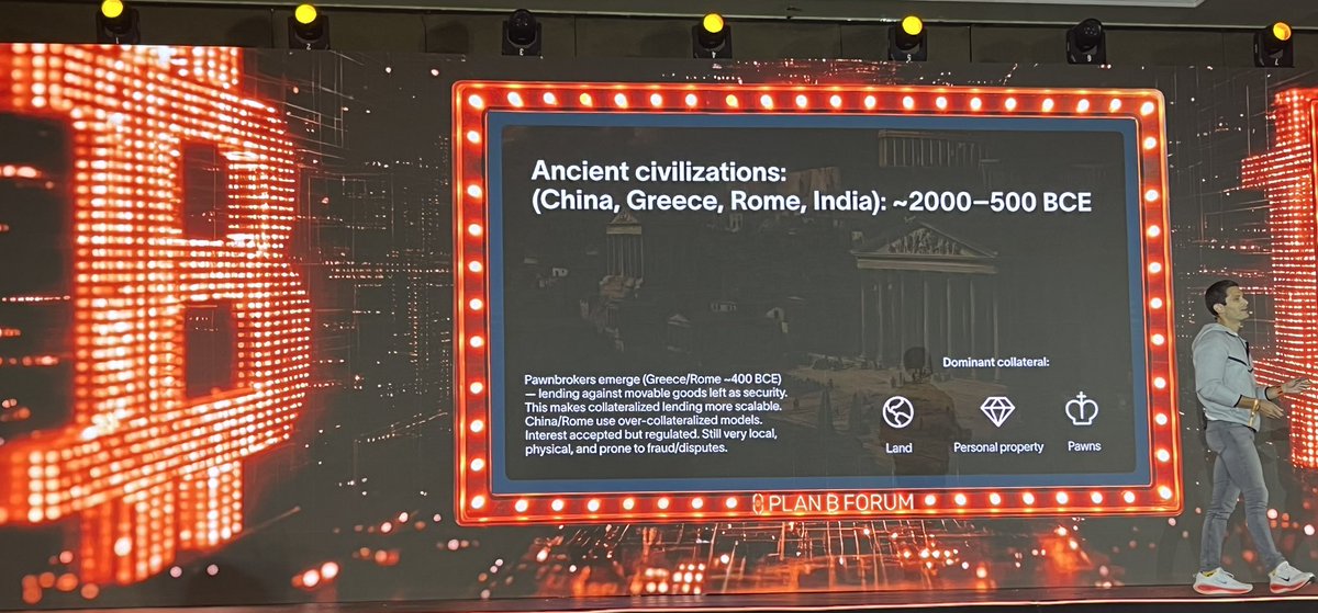 RyanTheGentry's tweet image. Fascinating presentation right now at @PlanBElsalvador from the great and powerful @cryptonomista (CSO of @hodlwithLedn).

TIL Hammurabi codified debt forgiveness in case of natural disasters!