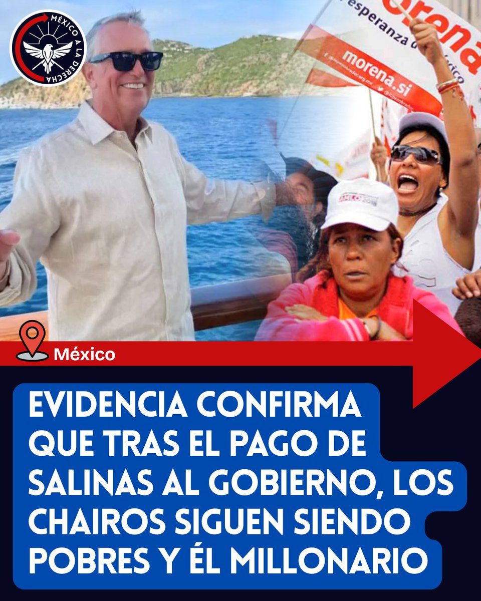 MexicoalDerecha's tweet image. 🚨🚨🚨EVIDENCIA CONFIRMA QUE TRAS EL PAGO DE SALINAS AL GOBIERNO, LOS CHAIROS SIGUEN SIENDO POBRES Y ÉL MILLONARIO
👇👇👇

Y además se acabó el distractor favorito del narcogobierno. 

El pago del empresario libertario Ricardo Salinas Pliego al narcogobierno de México terminó con…