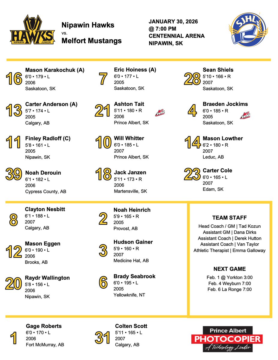 📣 Big night in the league, Friday, Jan. 30, 2026!

Pt. 1!