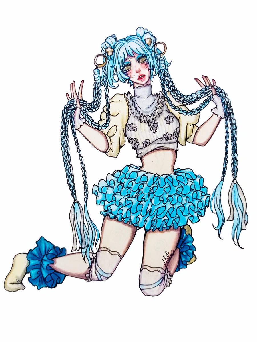 💙Melanie Martinez- posesion 
#melaniemartinez  #melaniemartinezfanpage  #fanart  #crybaby  #drawing