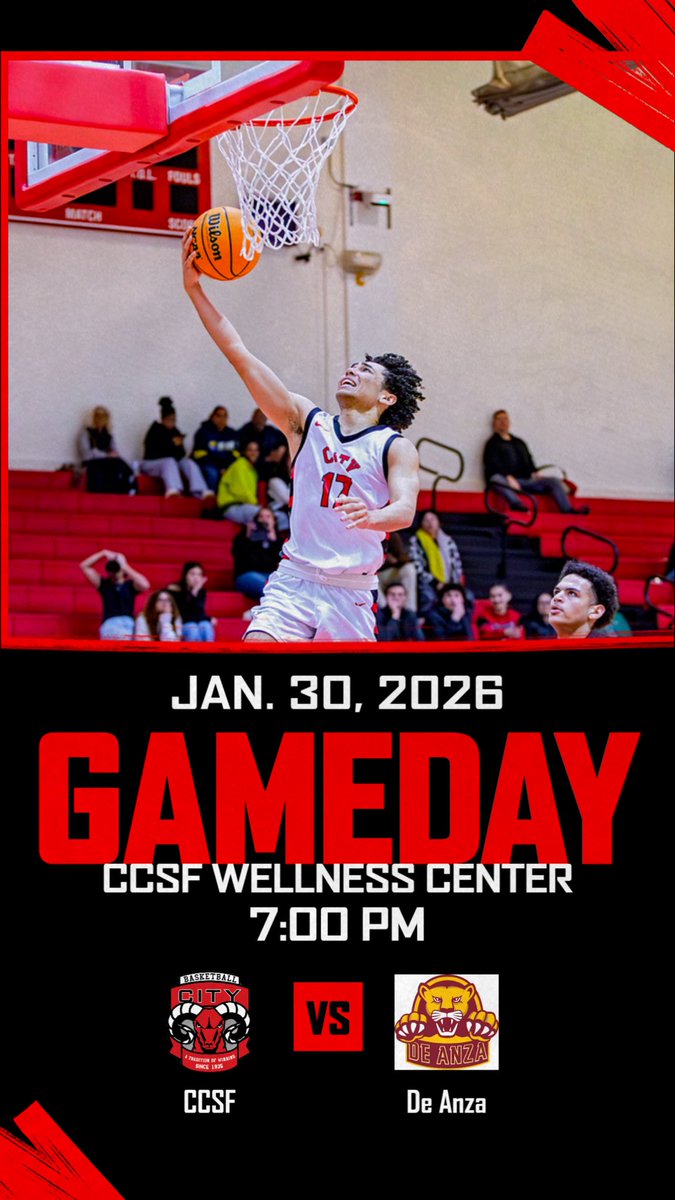 CCSF Men's Basketball tweet media