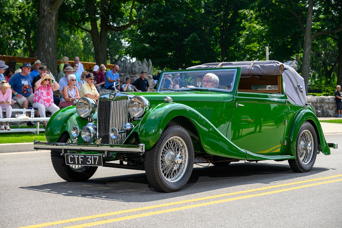 This fabulous 1938 MG SA Tickford Drophead Foursome was awarded the People's Choice Award at the 2024 Concours d'Elegance at Copshaholm.