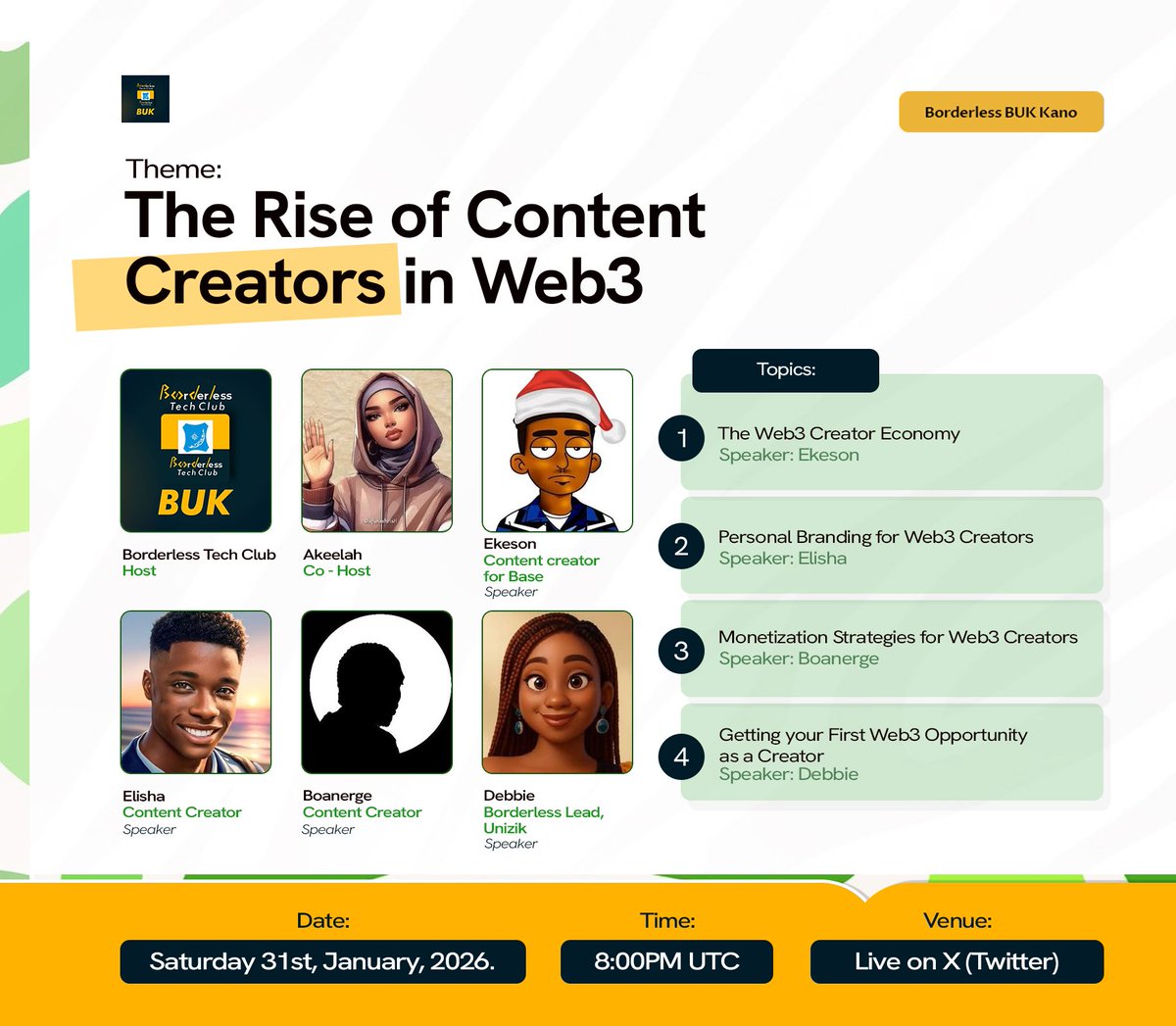 Borderless BUK Tech club Kano||Borderless4.0#GG24 tweet media