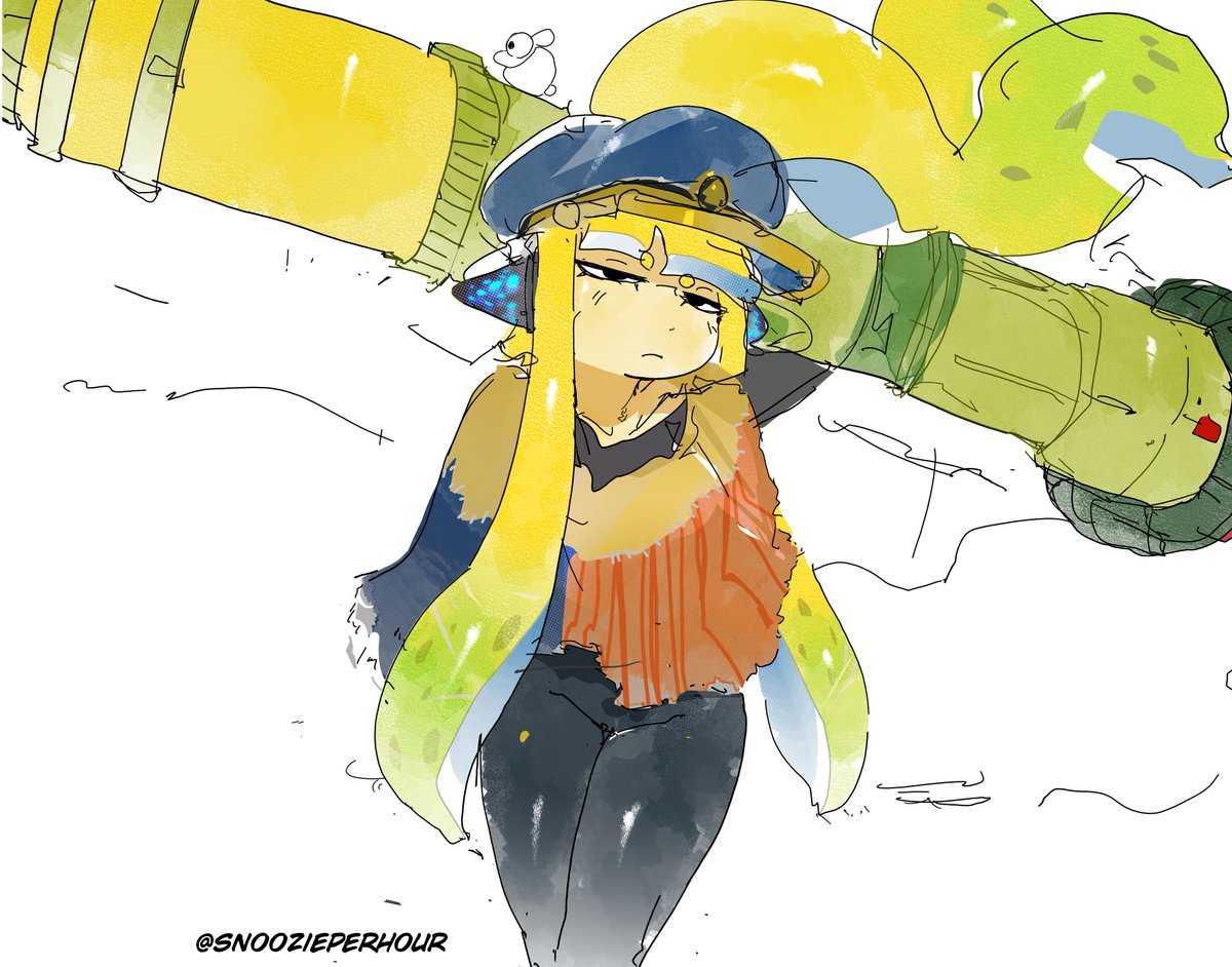 Doodle of Captain 3 (And her Inkzooka)