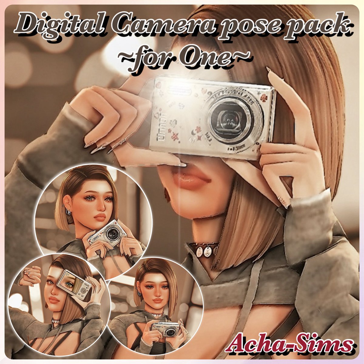 acha_games's tweet image. Digital Camera pose pack (for One) were distributed!!😉📸
I hope you like them🤍

【DL Free】
patreon.com/posts/14912124…

#AchaSims #TheSims4