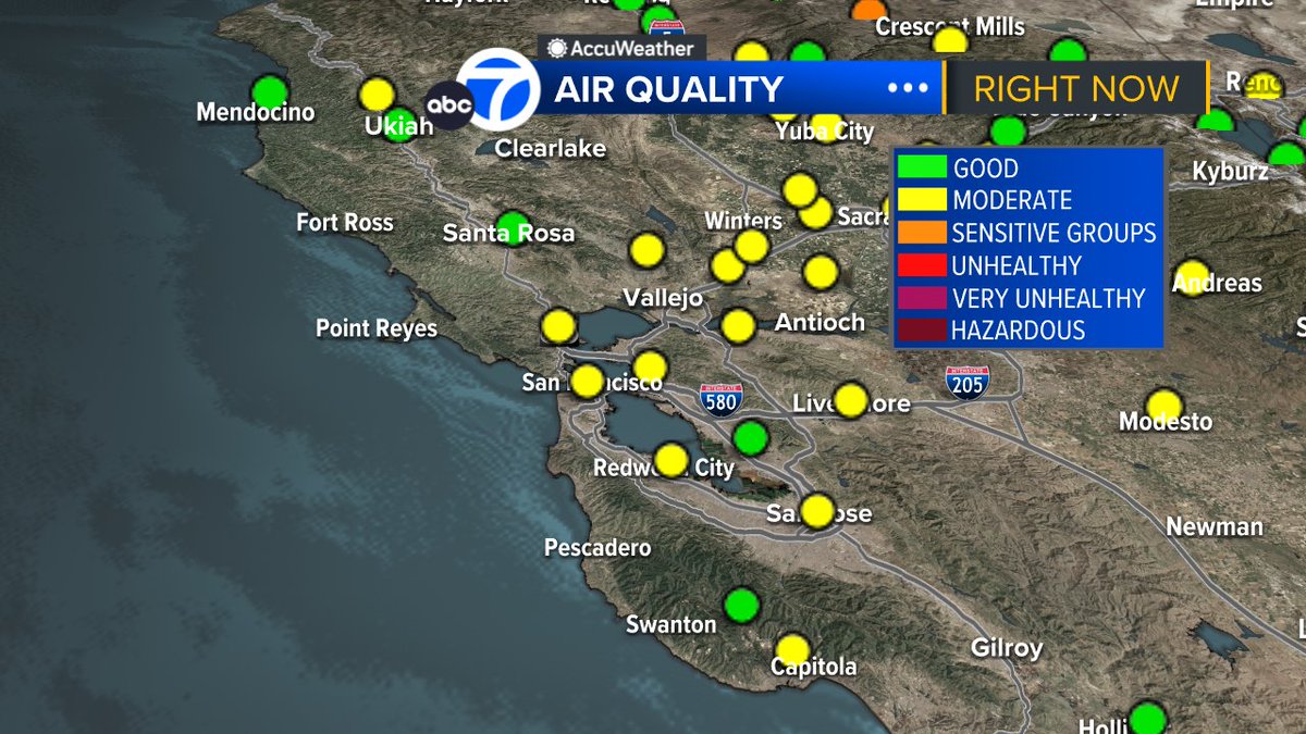 SandhyaABC7's tweet image. Seeing high clouds &amp;amp; haze out there today.  It's mild for most areas.  Keeping the mild weather going for your weekend plans so enjoy it!  #ABC7now #SanFrancisco #BayArea #CAwx