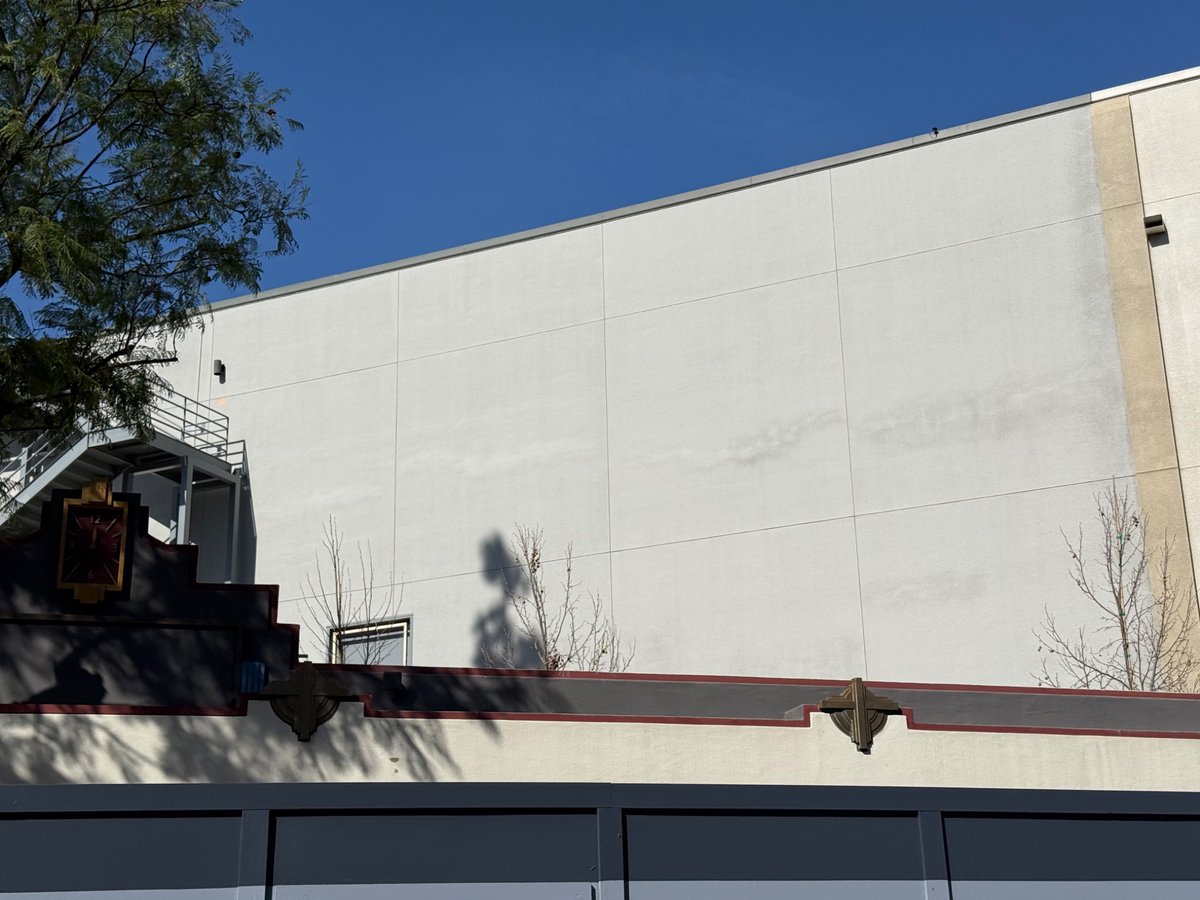New trees have popped up at the possible new seating area near Pym’s Test Kitchen. Visible behind the former trolley stop.