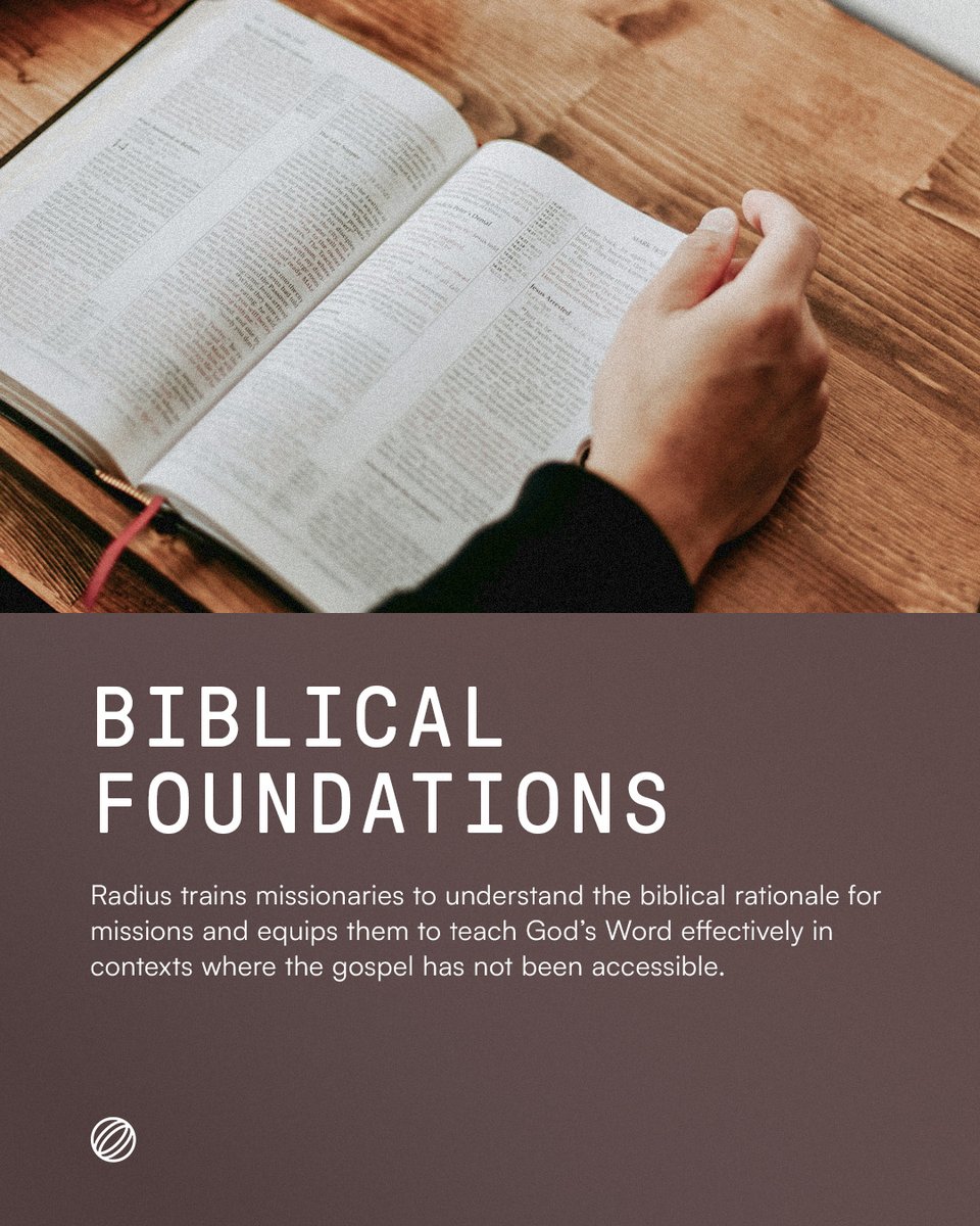 God's glory among the nations is Scripture's whole goal. That makes missions central, not marginal.

Radius trains missionaries to grasp the full biblical narrative and teach the gospel in ways that guard against syncretism, engage the hearers' worldview, and ensure