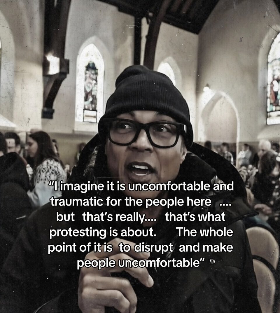 PatrickCrowder9's tweet image. Clearly violated the FACE Act. The pastor had asked them all to leave on video. Don’s own video implicates him. 

The law states that you cannot “Intimidate or interfere” with a church service. Don deprived the parishioners of their first amendment right.