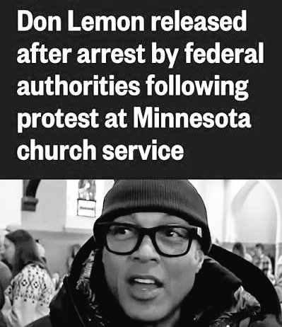Former CNN anchor Don Lemon was arrested by federal agents over his presence during a protest that disrupted a church service in Minnesota. Supporters cite press freedom; officials note laws protect religious worship from interference. Lemon released pending proceedings.