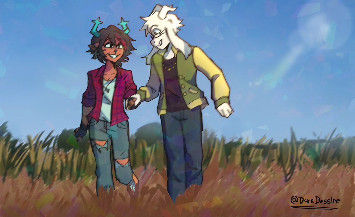 Happy silly teenagers idk Ignore the horrible background 💔pls  I'm not good at this
#Dessriel #DELTARUNE