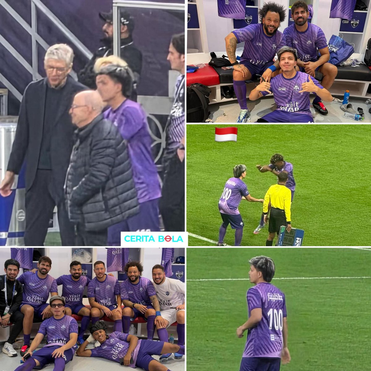 unmagnetism's tweet image. momen atta halilintar menerima instruksi dari arsene wenger bersama pemain dan kreator dunia 👌