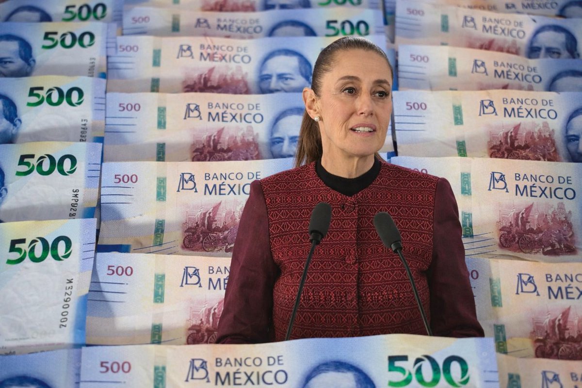 🗳️📌 LA DEUDA CRECIÓ +500 MIL MILLONES EN UN MES

Hacienda reportó que el Saldo Histórico de los Requerimientos Financieros del Sector Público aumentó 508 mil millones de pesos en solo un mes.

- Equivale a un Tren Maya con sobrecosto.

- Equivale a 16 mil 400 millones de pesos