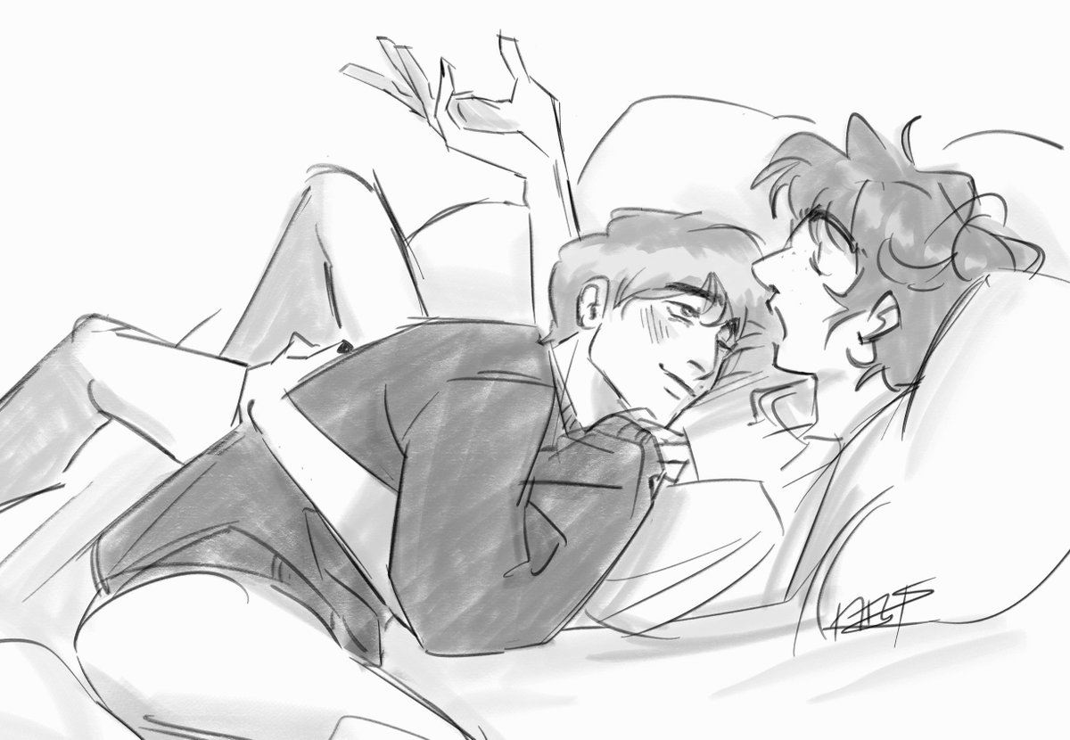 1/2 platonic cuddles with bestie #byler