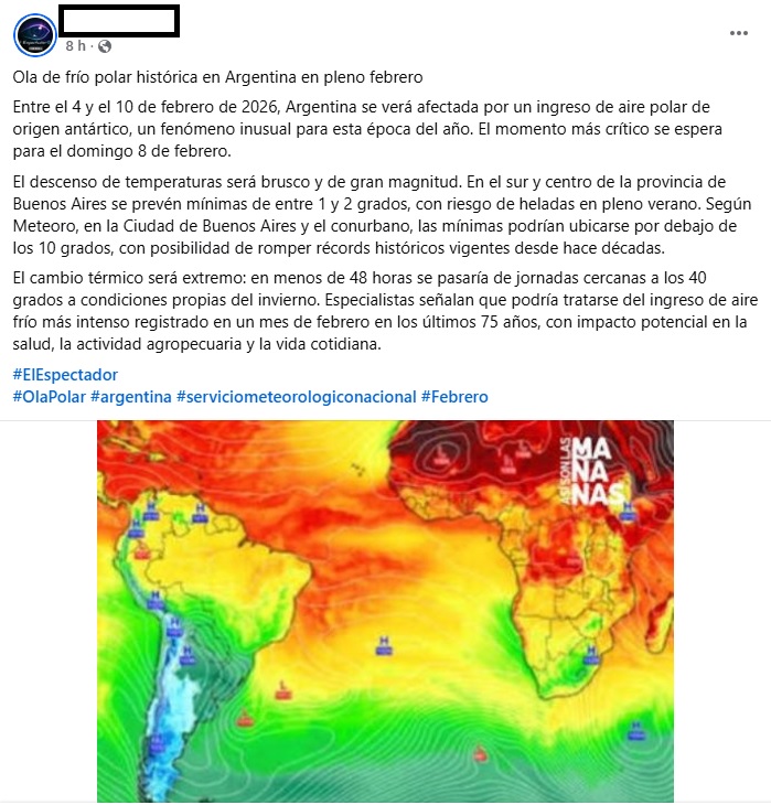 TITULOS:

no sé qué decir ya, pero bueno-

Les dejo una publicación de las tantas que hay en estos días.

algunos hablan de que se viene el invierno e inclusive con heladas y otros que seguimos con ola de calor todo febrero.

claramente entiendo a todos, cuando me preguntan día a