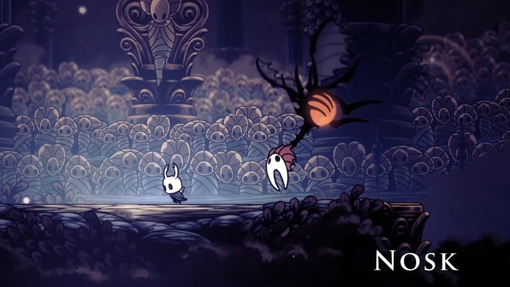 I love how Team Cherry used Nosk's ability as a way to hint that the Knight does indeed care about Hornet, and it isn't completely hollow 

This is important set up for the final of Silksong. All of Godhome felt like set up for Silksong, like with the delicate flower vs void, etc