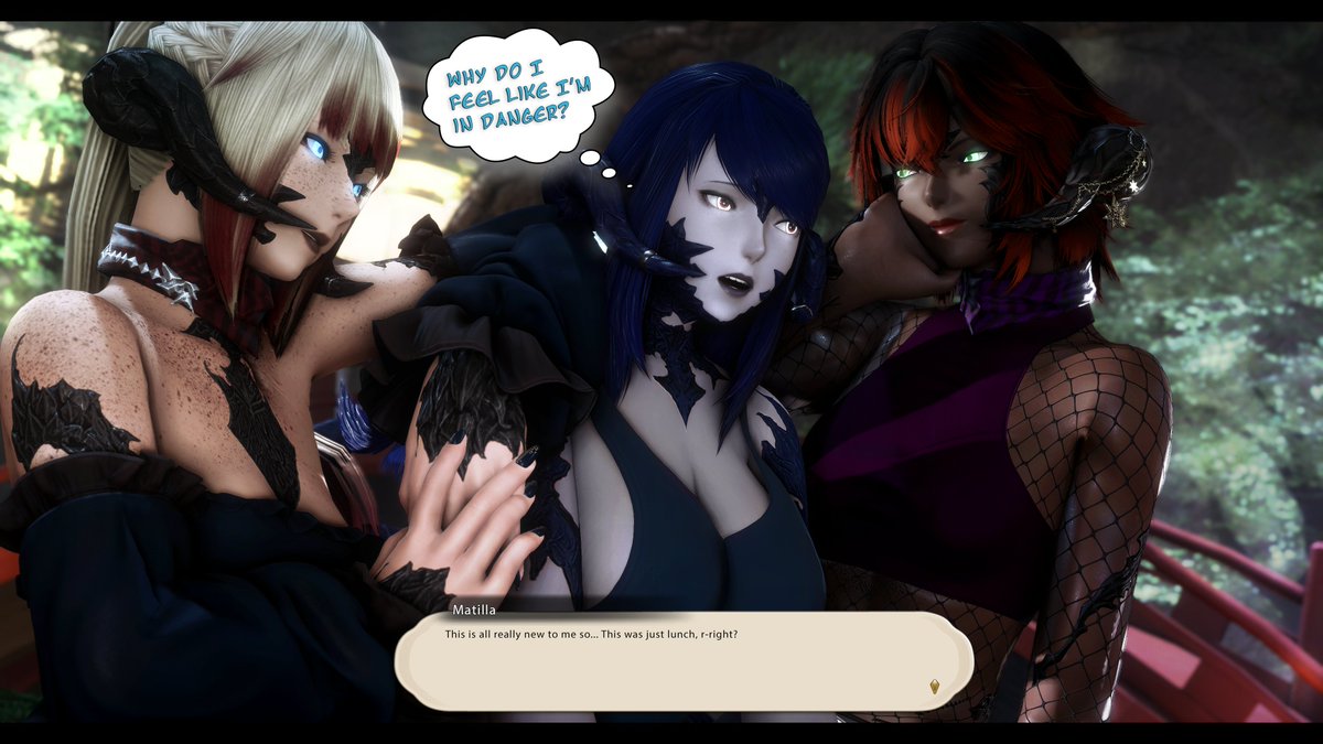 I got to meet up with <a href="/DeliciousTeaXIV/">Delicious Tea</a> and her wife this Femra Friday! I'm a little nervous, but I feel like I'm in good hands!