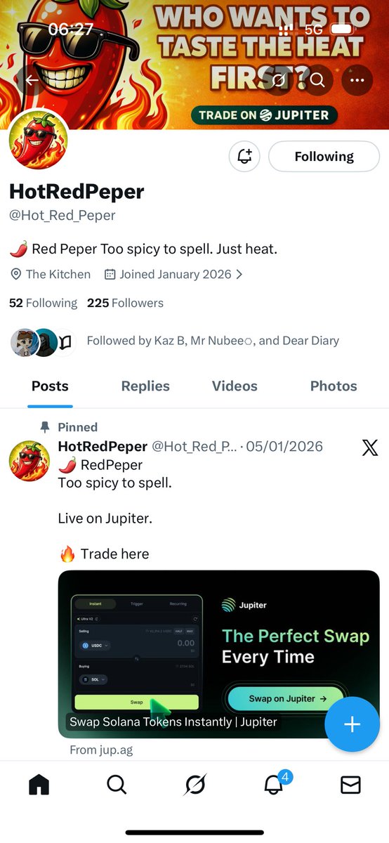 NajeeG08's tweet photo. @Hot_Red_Peper 3ruwduHMNZCbSVYRcRe8yXTaMjxWdSBHvbQhbVqNxHeh

Been active on your page since day 1 just seeing this let’s ride good luck to me https://t.co/DrixlYt9Vg