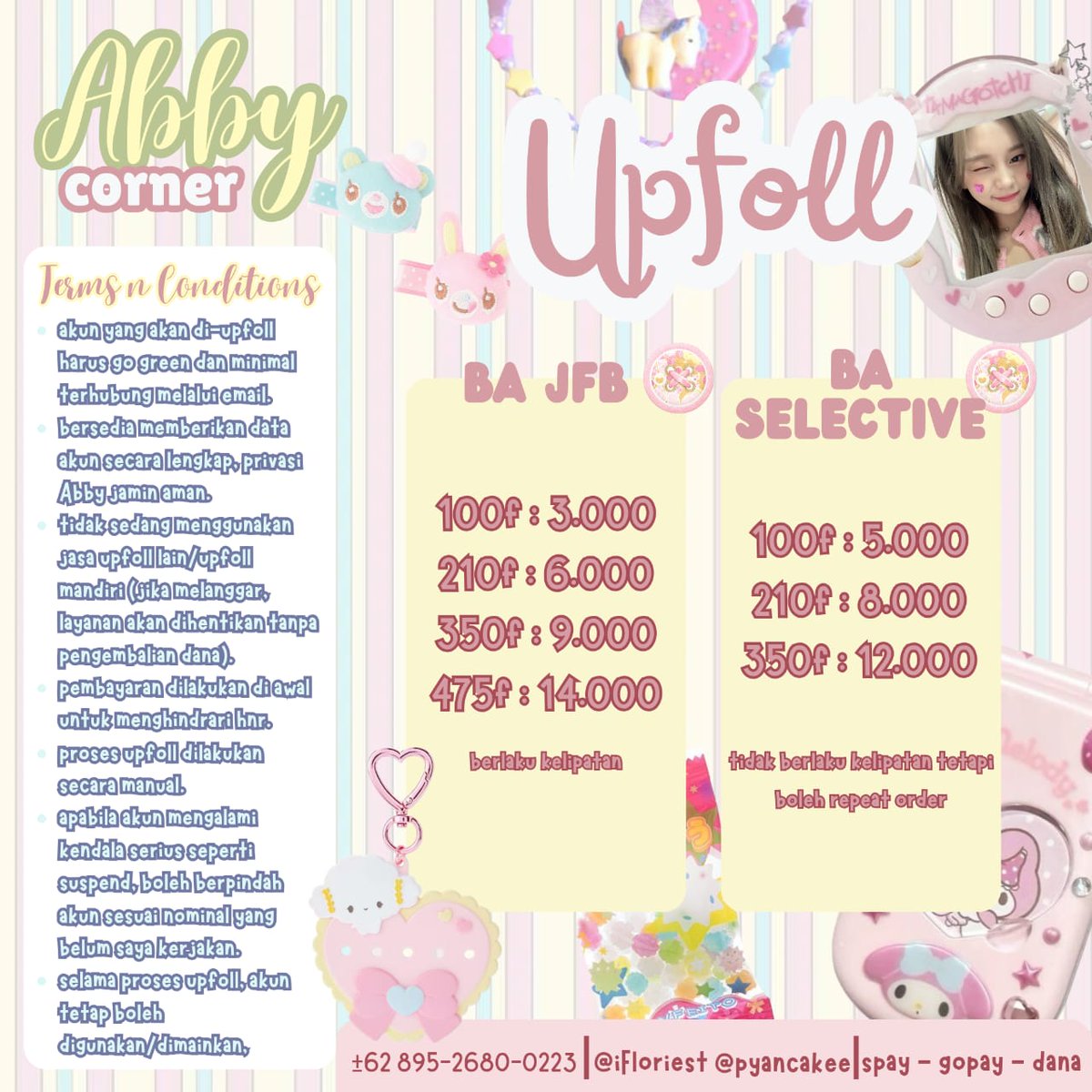 iLillys's tweet image. help  rt  are  appreciated,  ddankies  ♡

.. dearie,  a  tiny  2.2  event  treat  is  here! ‧₊˚ 🍓💬 for  31 jan  –  2 feb,  upfoll  on  me  will  get  20%  off  with  a  minimum  order  of  15.OOO  ˚｡ ⋆⭐

let's  keep  your  slot!  —  🧺🍀𝜗𝜚

#zonauang