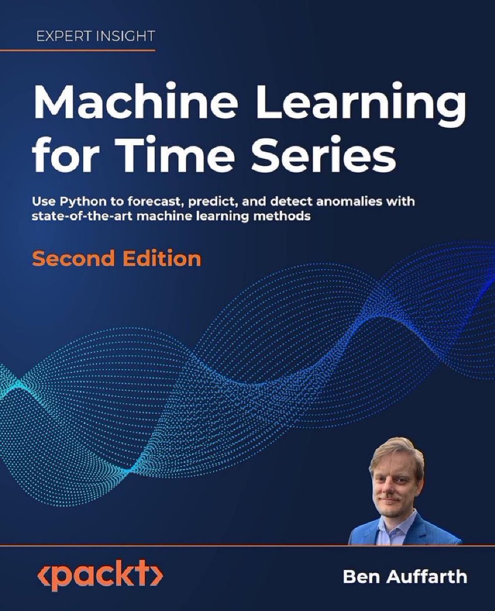 #MachineLearning for #TimeSeries with #Python — Forecast trends, Predict the future, Detect anomalies with state-of-the-art #ML methods: amzn.to/3xf5ZdI by <a href="/benji1a/">Ben Auffarth</a> 
——————
#DataScience #AI #Forecasting #PredictiveAnaytics #AnomalyDetection #IoT #IIoT #DataScientist