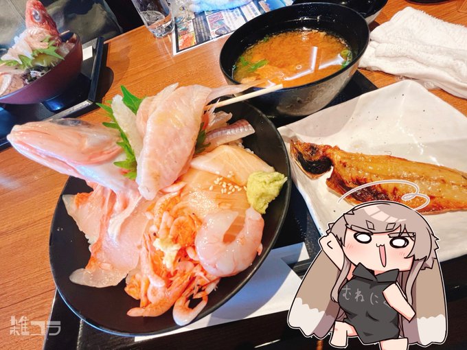 今日は沼津で海鮮丼🦐 