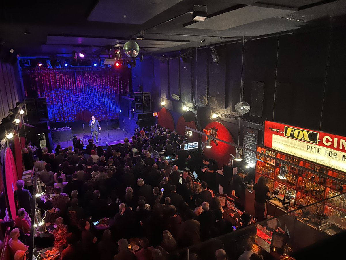 TheAaronChapman's tweet photo. A big turnout at the @FoxCabaret tonight for @PtFry as he declares his campaign for Mayor of @CityofVancouver. 
Lots of old friends here this evening. Good luck to Pete. @VanGreens #vanpoli #VancouverBC #vanelxn2026 https://t.co/GfKbXDqG5S
