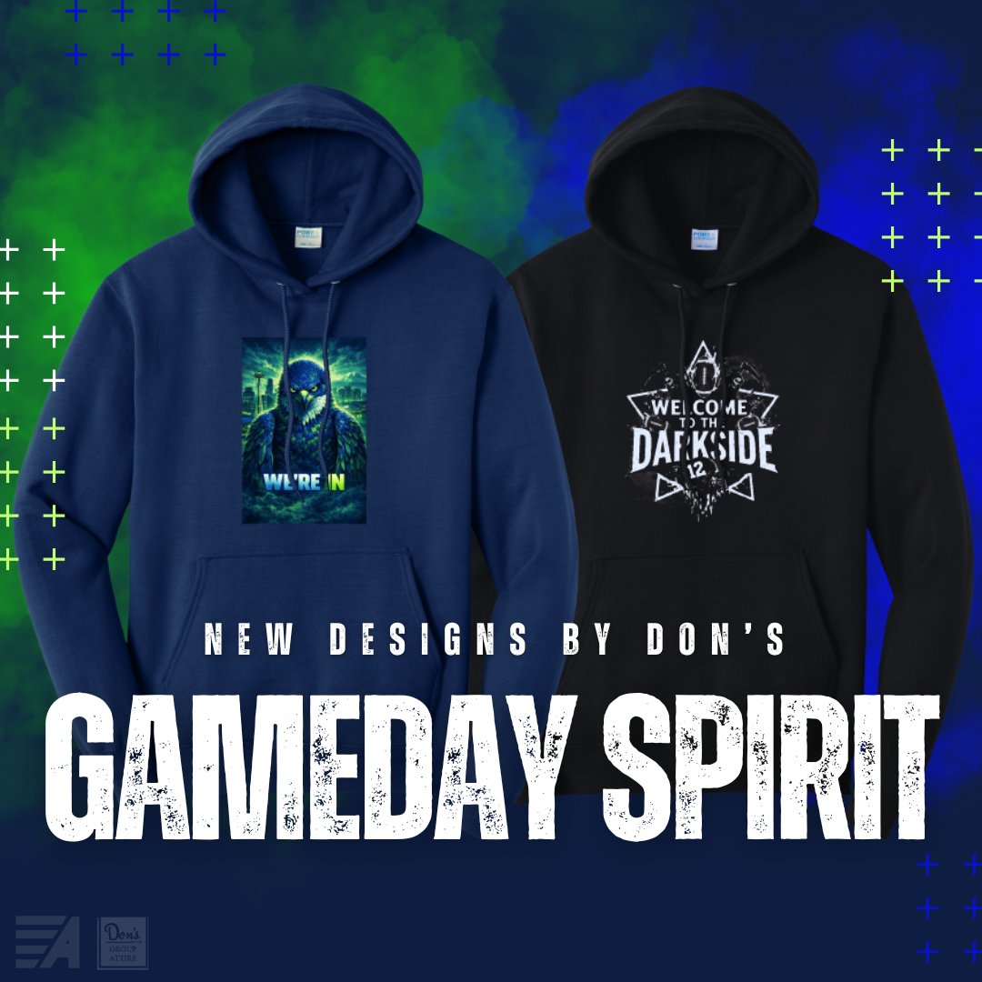 American_Retail's tweet photo. Excited for the Big Game? Well so are we! To help us get into the spirit we encouraged our staff to create designs sporting our Seattle team for the upcoming game. We have now made our two top designs available to purchase on our Don's Group Attire website so check it out! https://t.co/X1IW6wOnVW