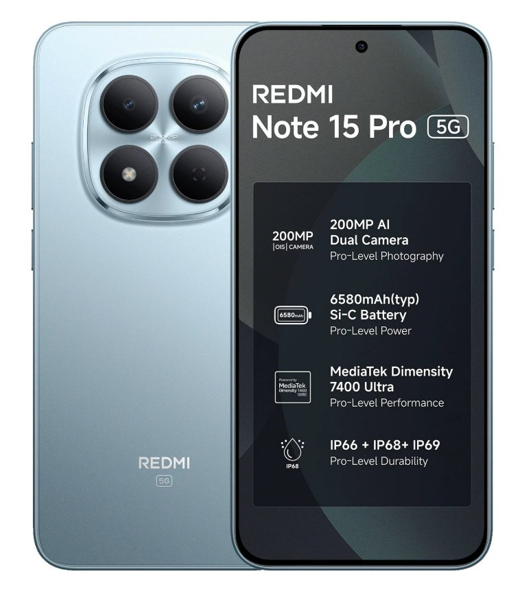 aditechzone's tweet photo. 📱 Redmi Note 15 Pro 5G launched in India 🇮🇳
📺 6.83" AMOLED CrystalRes 1.5K (2772×1280), 120Hz, 3200 nits
🛡️ Gorilla Glass Victus 2 | 3840Hz PWM
⚡ Dimensity 7400-Ultra
💾 LPDDR4X | 📦 UFS 2.2
🔋 6,580mAh silicon-carbon | ⚡ 45W fast charge
🤳 20MP front
#RedmiNote15Pro https://t.co/1XQVTi1af6