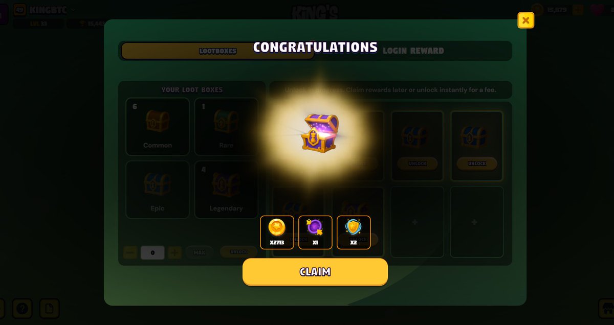 langla666's tweet image. I used to be in the TOP 10!!! but the competition was too fierce, and I am no longer in the TOP... I have opened my cherished legendary boxes to continue climbing the TOP...
this game funny: kingsgambit.fun/?referral=8501…
@KingsGambitGame  @AnichessGame 
#gamefi #gamefun