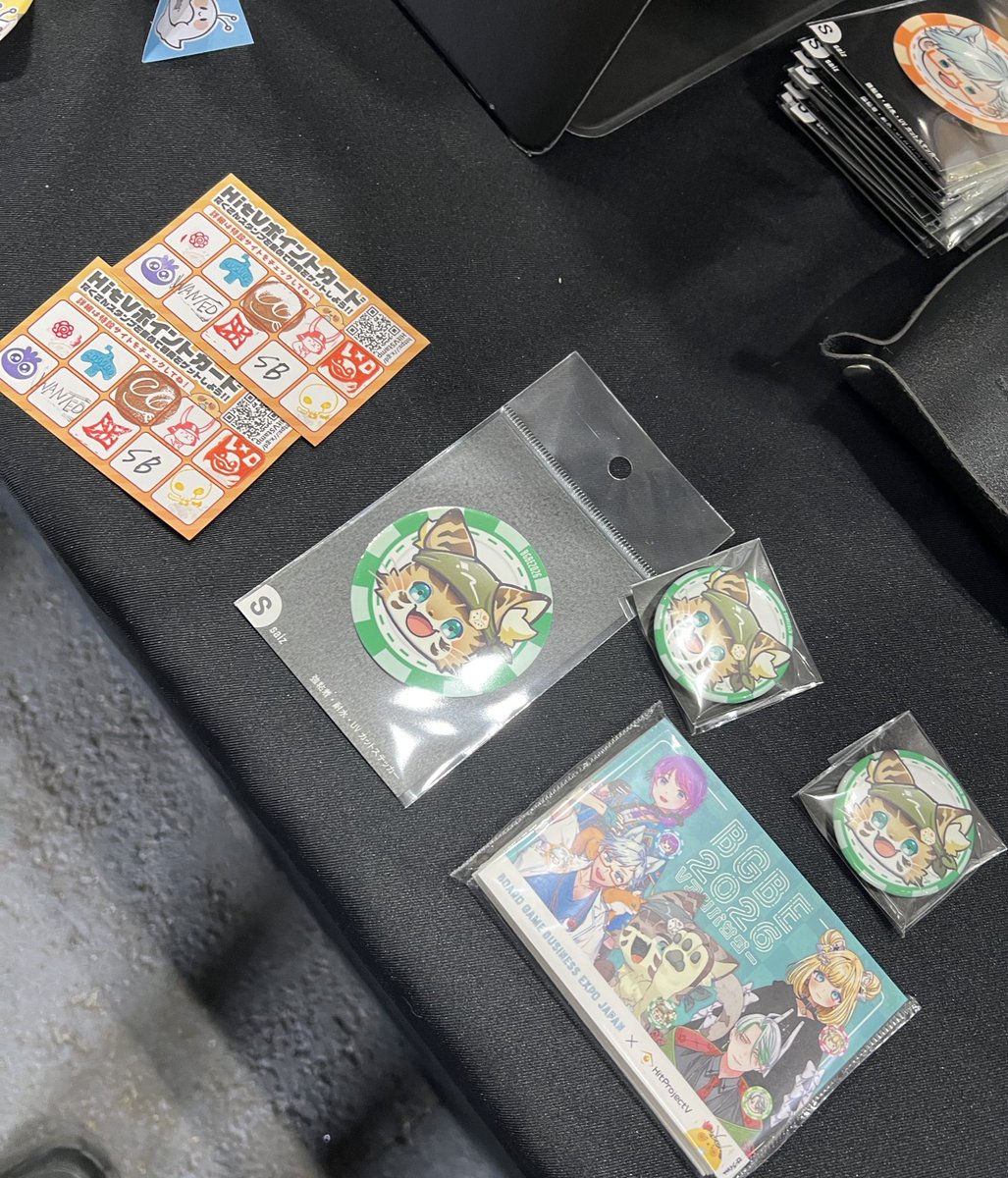 ヒトブイ(<a href="/HitProjectV/">㊗️4周年！ヒトブイ【公式】VTuber向け企画開催中🎲</a> )さんのスタンプラリー回りました！
はじめましてのサークルさんのお話を聞く良い機会になって楽しかったぁ🥳
高校生サークルには感動しちゃいました🍫

 #BGBE2026