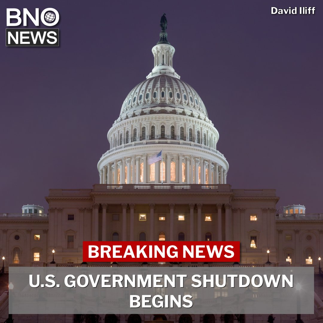 BNONews's tweet image. BREAKING: Partial U.S. government shutdown begins
