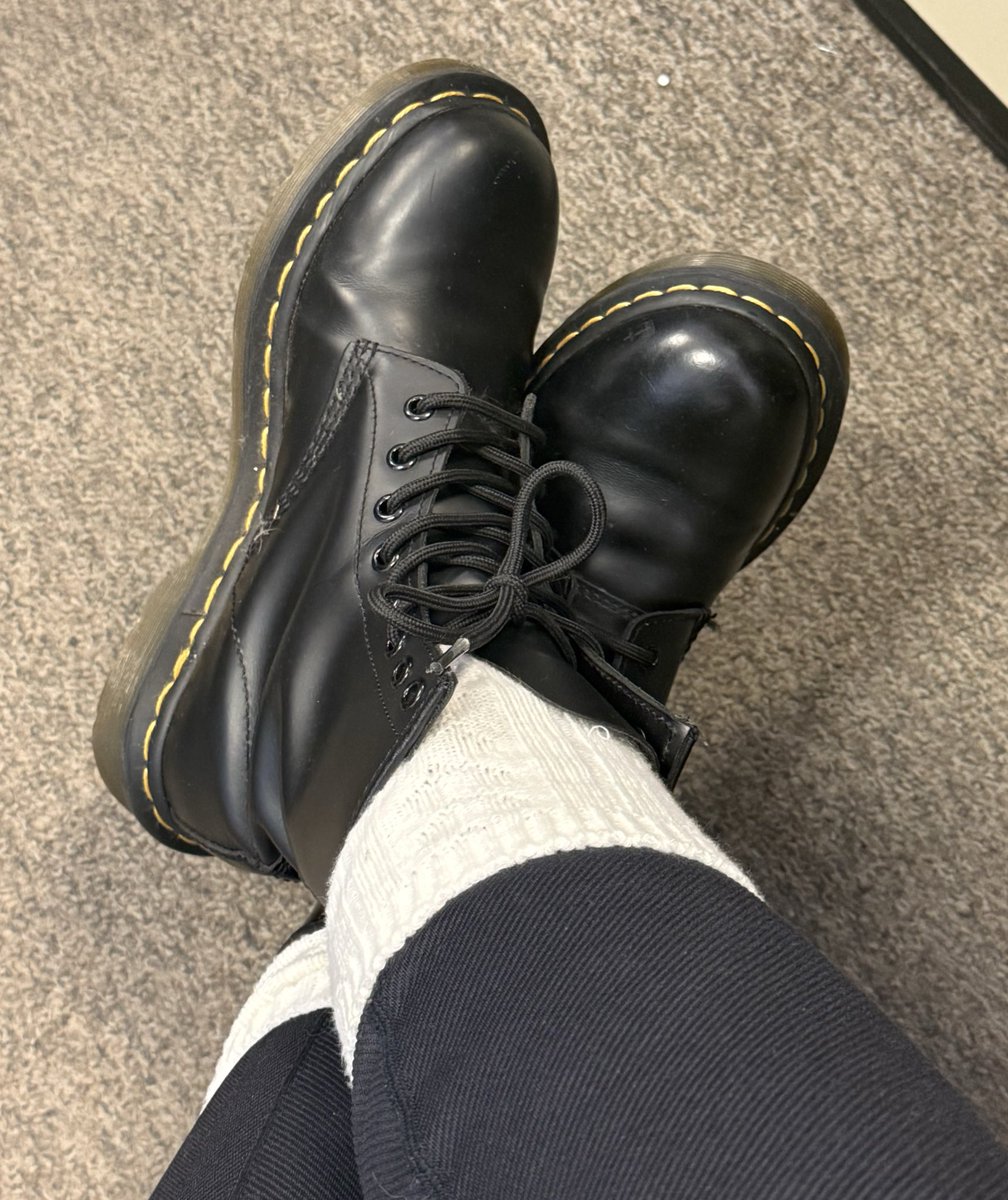 You ever find a $20 pair of doc martens and buy them just to stick it to that ass-face kid who made fun of your knock-offs in 6th grade and also have boots for adorable outfits?!