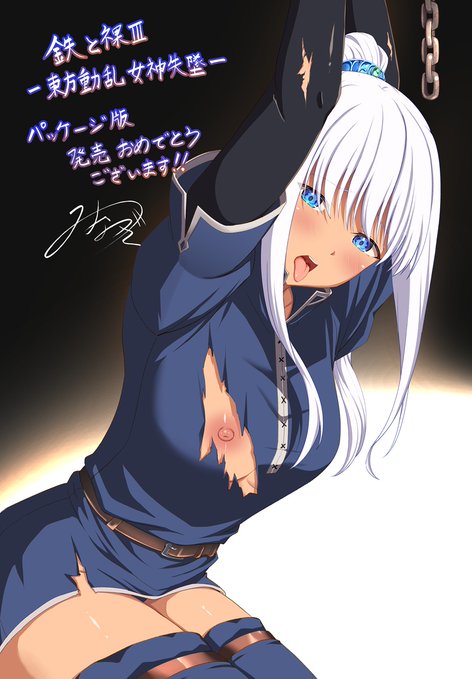 原画で参加させていただいた作品。 【鉄と裸Ⅲ - 東方動乱 女神失墜 -】パッケージ版が発売しました。 テレカサイズのオリジナルドラマDLカードが付いてくるみたいです