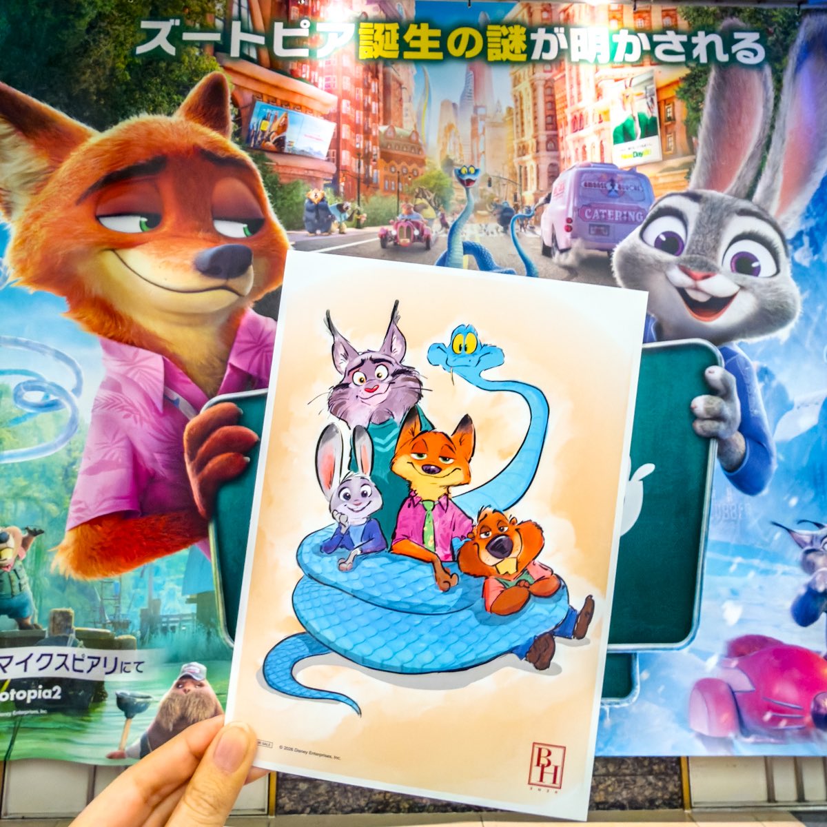 ディズニー映画『ズートピア2』 入場者プレゼント 日本限定・監督描き