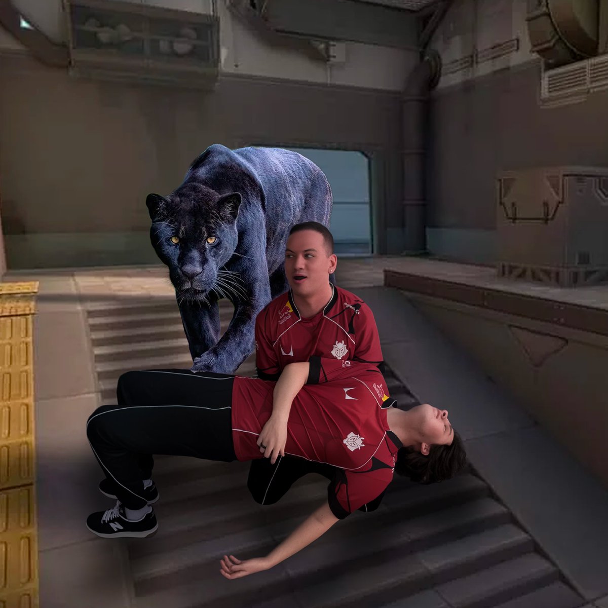 G2VALORANT's tweet image. they're right behind us aren't they 😭