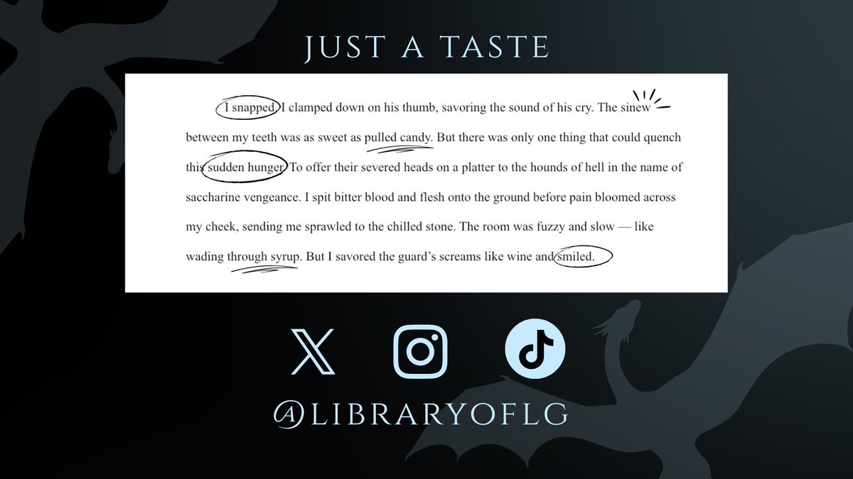 — “claws seldom make a monster.”

A FATE INKED IN BLOOD x WHEN THE MOON HATCHED
❄️enemies with benefits to lovers
🐉feral fmc
❄️ghost dragon
🐉grief + survivors guilt
❄️arranged marriage
🐉rune magic
❄️snow kingdom
🐉animal shifter mmc

#QuestPit #na #f #r #wip