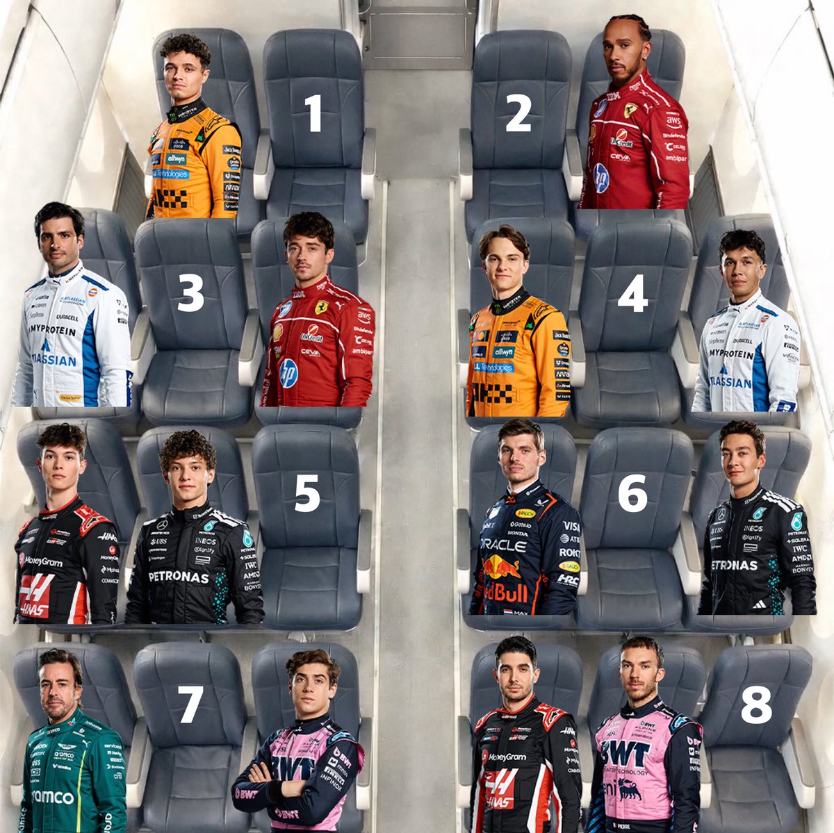 liveinetf's tweet image. ✈️ 비행기 좌석 고르기 #F1 ver.

장거리 비행이라면 당신의 선택은?