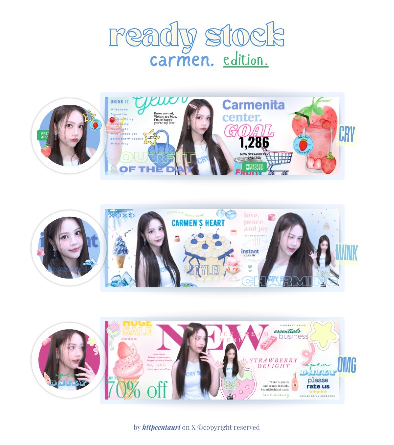 httpcentauri's tweet image. haluw ! bole bantu repost? Arigatou !

senta membawa ready stock rs layout carmen h2h ! yuk jemput lewat dm ya ! oiya bisa req ganti foto juga yaw! 🐙🪣

#zonauang