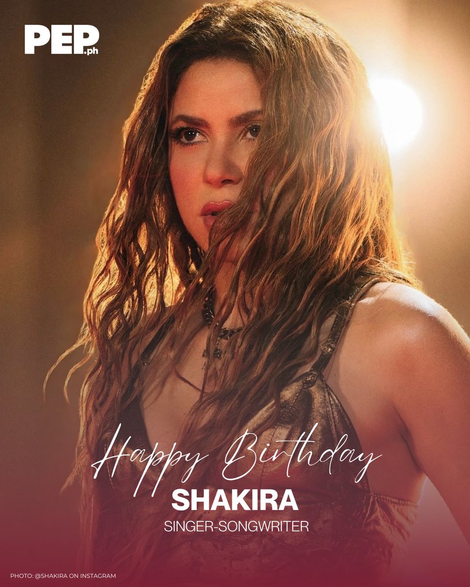Cheers to Shakira on her special day! 🥳 May your year ahead be as vibrant and magical as your music. ✨ 

#PEPBirthdays