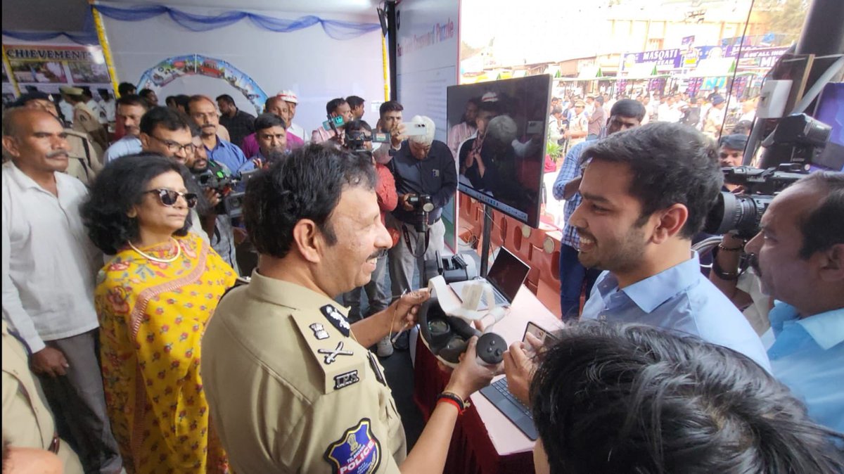 inai_ai's tweet photo. 🚦 VR for Road Safety | A Step Towards Safer Roads 🚓🥽

Honoured to showcase Virtual Reality (VR) –based Road Safety Awareness as a part of Hyderabad Traffic Police stall, demonstrating how immersive technology can make traffic education more impactful and memorable.

It was encouraging to present the experience to the Commissioner of Police @SajjanarVC IPS Garu, senior police officers, and engage directly with the general public. The response was overwhelming—
👉 5,000+ footfall,
👉 strong curiosity from citizens, and
👉 meaningful discussions with enforcement officers on how VR can complement traditional road safety campaigns.

Seeing people experience the consequences of unsafe driving—rather than just hearing about them—reinforces the power of technology in driving behavioural change.

A proud milestone and an achievement in itself. Grateful to #Hyderabadtrafficpolice for the opportunity and support in leveraging innovation for public safety.

Together, let’s move towards safer roads through awareness, technology, and collaboration.

#RoadSafety #VirtualReality #TrafficAwareness #HyderabadTrafficPolice #AIforGood #PublicSafety #Innovation #SmartPolicing @SajjanarVC @hydcitypolice @CPHydCity @HYDTP @hyderabad @TelanganaCOPs @police @inai_ai @Prithvi_Jonnada @HCSC_Hyd