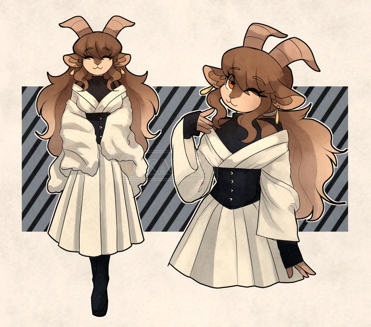 Adeline looks great on it! 🐐