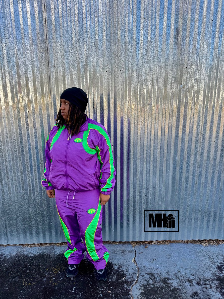 shopmadhumans's tweet photo. TRACKSUIT “MARDI GRAS” EDITION https://t.co/p5agtfpAKZ