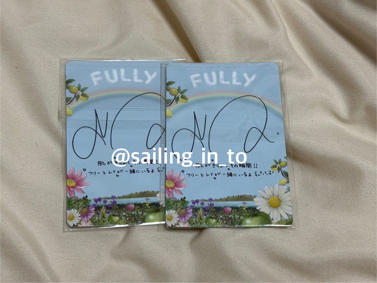 아이브 레이 풀리 렌티큘러 포카 양도
ive fully rei japan photocard poca sell wts

일본에서 댈구한 일본어 버전 2종 1세트 양도합니다(한국어 버전과 앞면 동일, 뒷면 일본어)

2장 일괄 3.0

해외 송금❌ 한국계좌,주소만⭕️

#레이 #아이브포카 #레이포카 #아이브레이포카