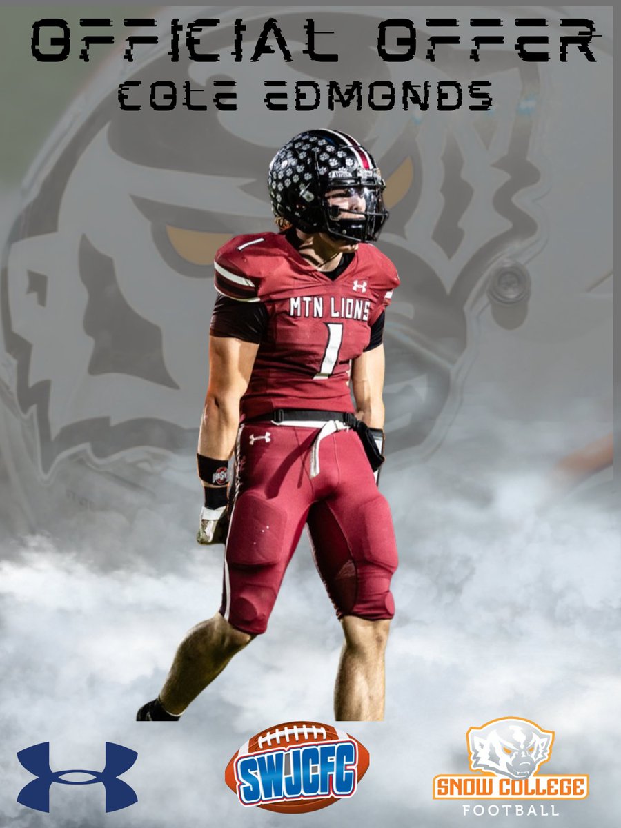 coleedmonds12's tweet photo. Blessed for the opportunity to play at Snow College. @CoachEndersRMHS @CoachJP_RMHS @ColbyHyder @TreverMcFalls @SnowCollegeFB @RedMtnFootball https://t.co/l7XQLphqRg