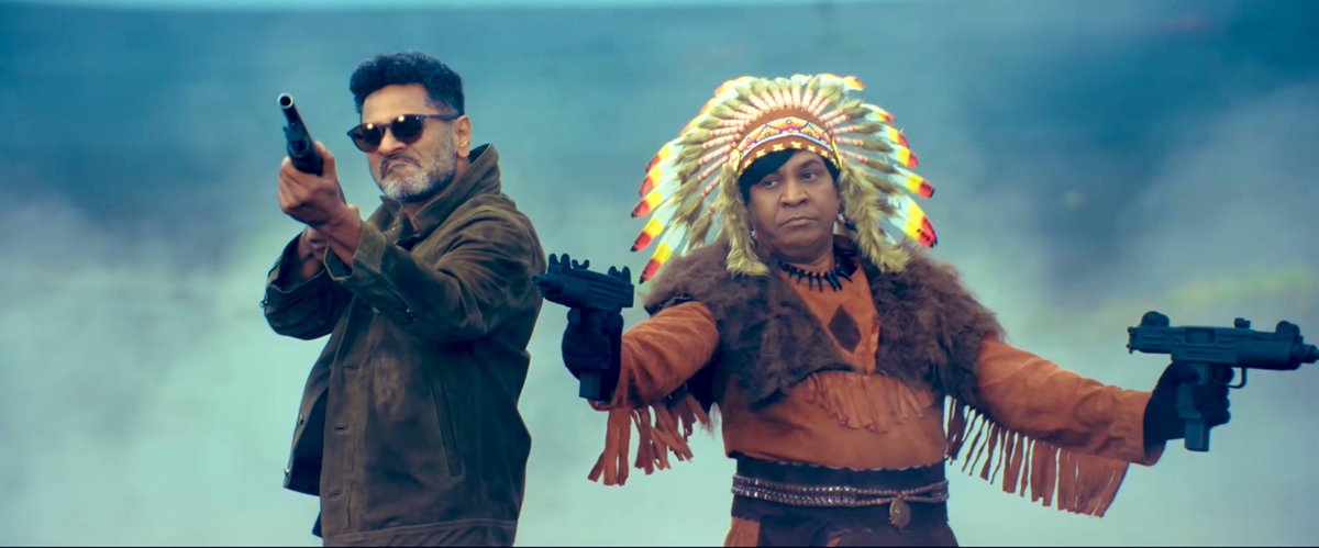 TamilDelight's tweet photo. #PrabhuDeva & #Vadivelu in #BangBang - A Zombie movie title teaser out now!!
▶️ https://t.co/1nUEOR1UVY
💰 #KannanRavi & #DeepakRavi
🎹 @thisisysr
🎬 #SamRodrigues https://t.co/w7P72UG9kG