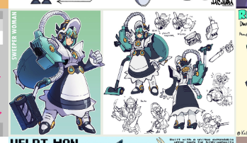 Freedumb04's tweet photo. Chat, go vote for the queen, Sweeper Women (aka Design N) like I just did. Her design is just so awesome 🔥 https://t.co/yyc2cw25SN
