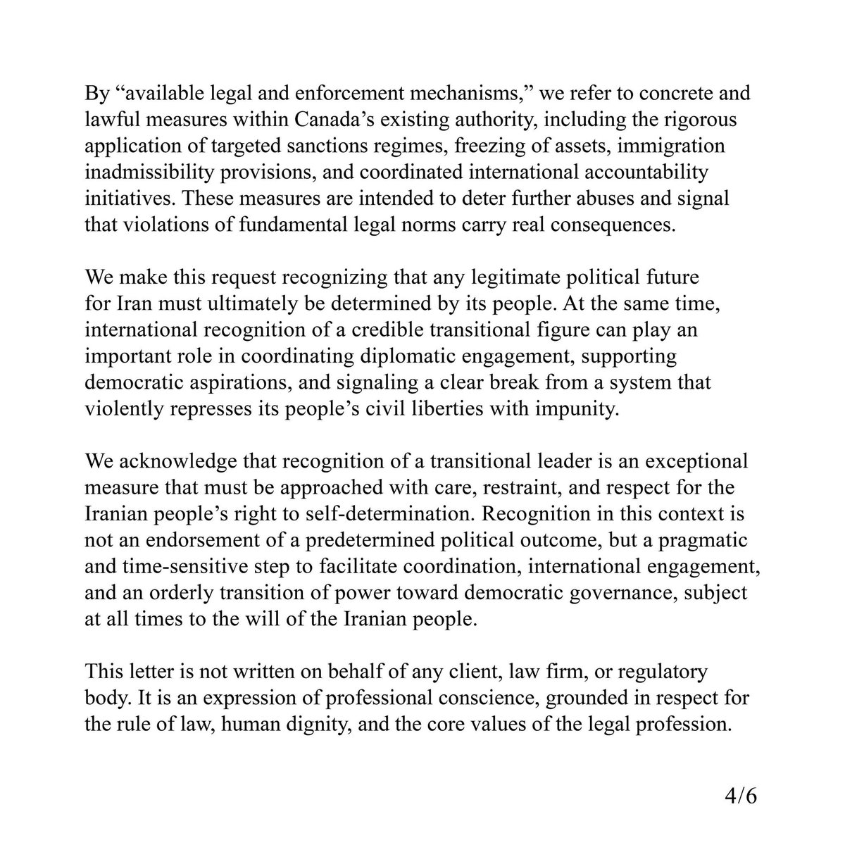 PahlaviComms's tweet image. In an open letter, over 50 Canadian lawyers expressed support for Iran’s national uprising and urged Prime Minister Mark Carney to formally recognize Prince Reza Pahlavi as Iran’s transitional leader.