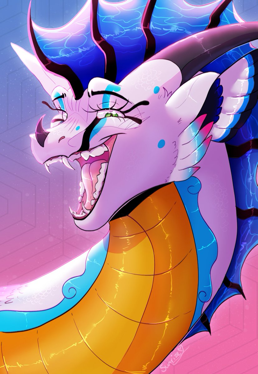 Sunrizesketches's tweet image. Shaded headshot for @_Neffertity_ !!