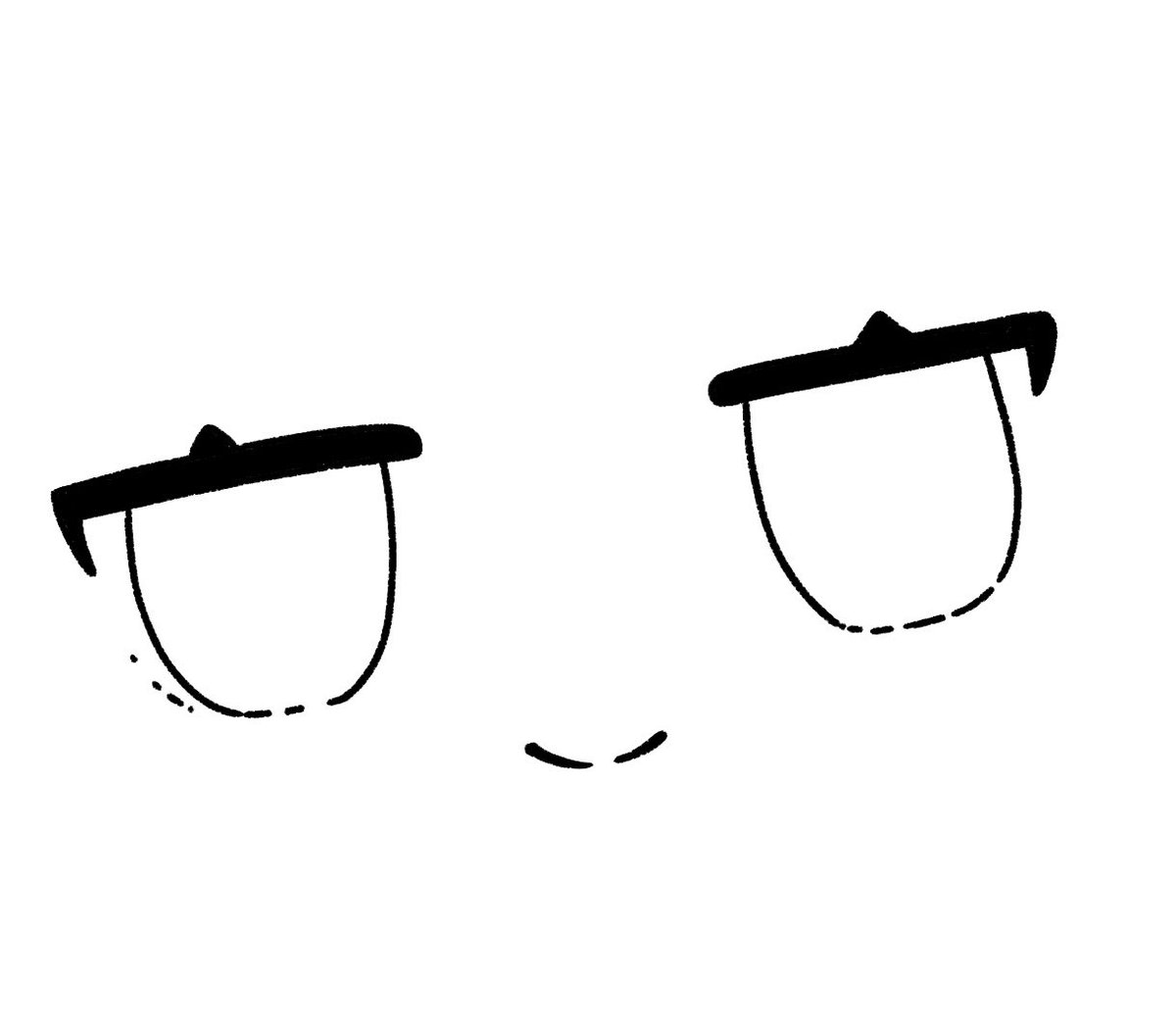 目と口だけでここまで特徴出るのすごい